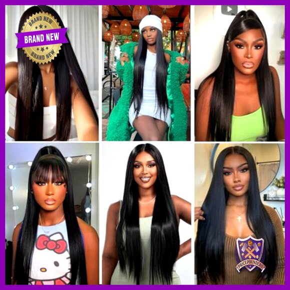 12A Brazilian Virgin Human Hair Extensions 4 Bundles Straight 22-28 Inch main image 5